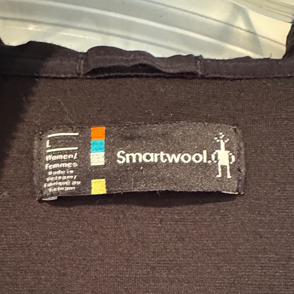 Women's Black Quilted Smartwool Jacket - Picture 4 of 8
